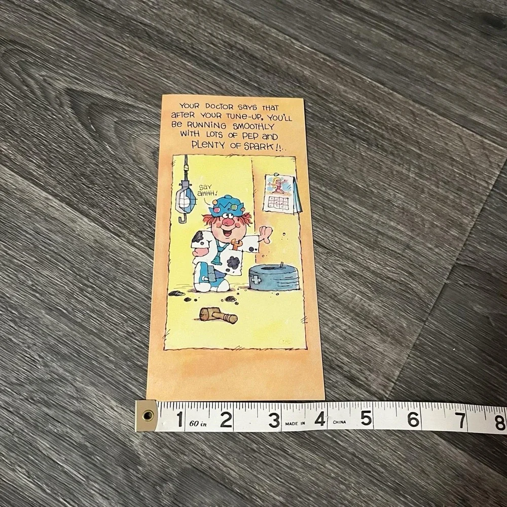 Vintage 70s Cheerful Chuckles Box Of 16 New Assorted Cards Humor W/Envelopes USA